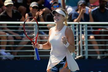 Eugénie Bouchard, de Canadá, tras su partido de la ronda de clasificación frente a Jamie Loeb, de Estados Unidos, en Nueva York. Foto: Chris Trotman, getty, afp Eugénie Bouchard, de Canadá, tras su partido de la ronda de clasificación frente a Jamie Loeb, de Estados Unidos, en Nueva York. Foto: Chris Trotman, getty, afp