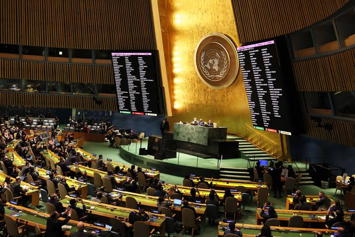 Asamblea General de la ONU, este martes. · Foto: Michael M. Santiago, Getty Images, AFP
