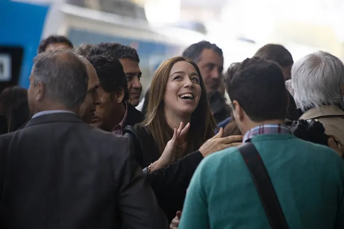 María Eugenia Vidal, el 10 de mayo, en Buenos Aires.
Foto: Matías Baglietto, Afp, Nurphoto