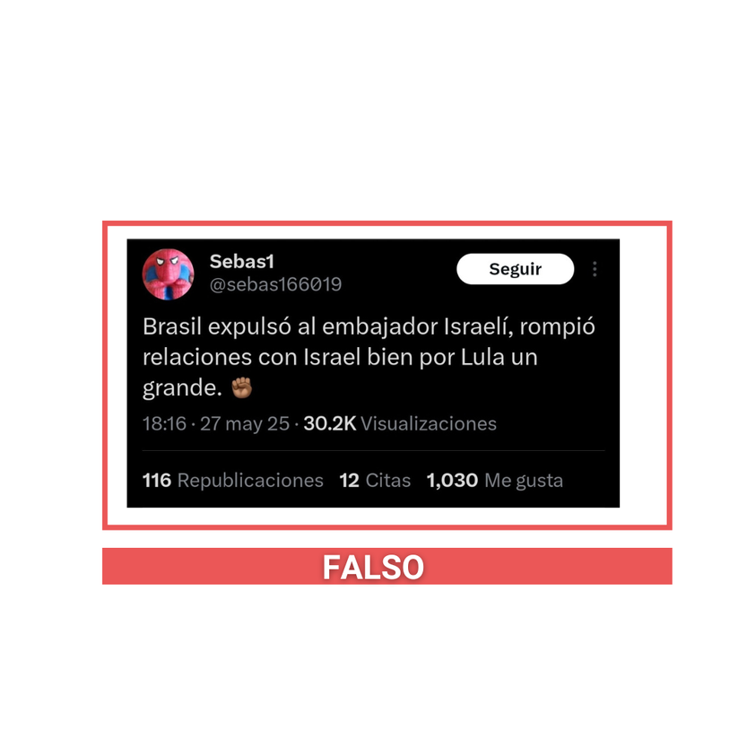 Tuit falso