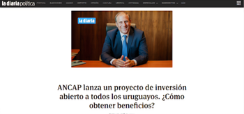 Foto principal del artículo 'Es falsa la campaña de inversión que utiliza la imagen de Ancap y simula notas de medios uruguayos'