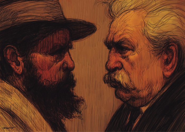 Foto principal del artículo 'El centro del ring tiene sus riesgos' · Ilustración: Federico Murro