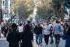 Avenida 18 de Julio durante su peatonalización en Montevideo (archivo, mayo de 2020). Avenida 18 de Julio durante su peatonalización en Montevideo (archivo, mayo de 2020).
