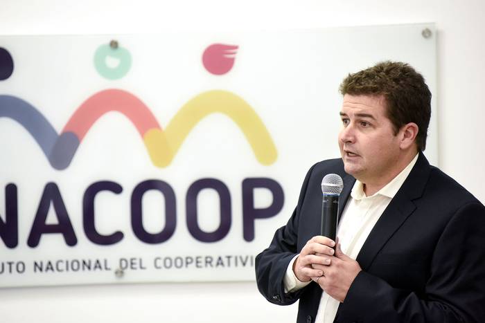 Martín Fernández, presidente de INACOOP (archivo, abril de 2020). · Foto: Federico Gutiérrez