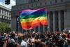 Marcha LGTB en el bajo Manhattan, Nueva York, el 28 de junio de 2020.
Marcha LGTB en el bajo Manhattan, Nueva York, el 28 de junio de 2020.