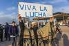 Marcha de los trabajadores del frigorífico Canelones, desde Canelones a Montevideo a pie (archivo, julio de 2020). · Foto: Ernesto Ryan Marcha de los trabajadores del frigorífico Canelones, desde Canelones a Montevideo a pie (archivo, julio de 2020). · Foto: Ernesto Ryan