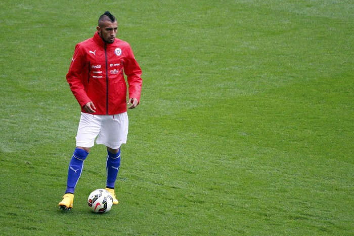 Arturo Vidal. Foto: https://www.flickr.com/photos/dsanchez17 (archivo, 2015)