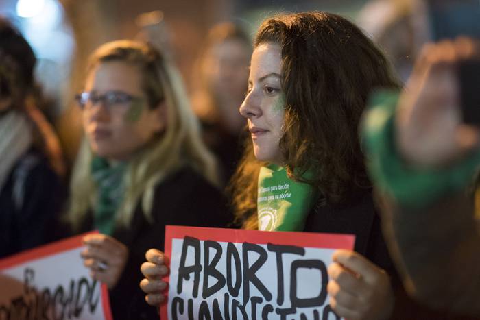 Marcha en apoyo a la presentación del proyecto de ley por el aborto legal en Argentina (archivo, mayo de 2019). · Foto: Mariana Greif