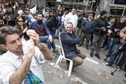 Álvaro Delgado, durante el día internacional de los trabajadores.