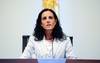 Azucena Arbeleche, ayer, en el Ministerio de Economía y Finanzas.
· Foto: Susana Troude Lescout, Presidencia Azucena Arbeleche, ayer, en el Ministerio de Economía y Finanzas.
· Foto: Susana Troude Lescout, Presidencia