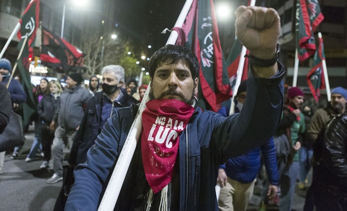 Marcha contra la Ley de Urgente Consideración (archivo, julio de 2020). · Foto: .