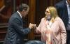 Guido Manini Ríos y Graciela Bianchi, ayer, en el Senado. · Foto: Mariana Greif Guido Manini Ríos y Graciela Bianchi, ayer, en el Senado. · Foto: Mariana Greif