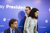 Luis Lacalle Pou, Pablo Bartol y Azucena Arbeleche en la Torre Ejecutiva (archivo, marzo de 2020). · Foto: Ernesto Ryan Luis Lacalle Pou, Pablo Bartol y Azucena Arbeleche en la Torre Ejecutiva (archivo, marzo de 2020). · Foto: Ernesto Ryan
