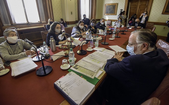José Bayardi en la comisión de Derechos Humanos del Senado el 23 de setiembre. · Foto: Federico Gutiérrez
