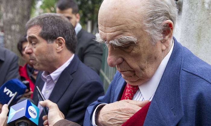 Ernesto Talvi y Julio María Sanguinetti (archivo, octubre de 2019). · Foto: .