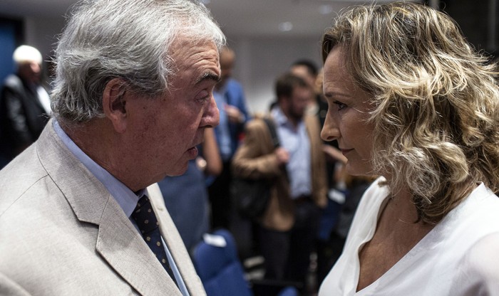 Luis Alberto Heber y Laura Raffo (archivo, marzo de 2023). · Foto: Ernesto Ryan