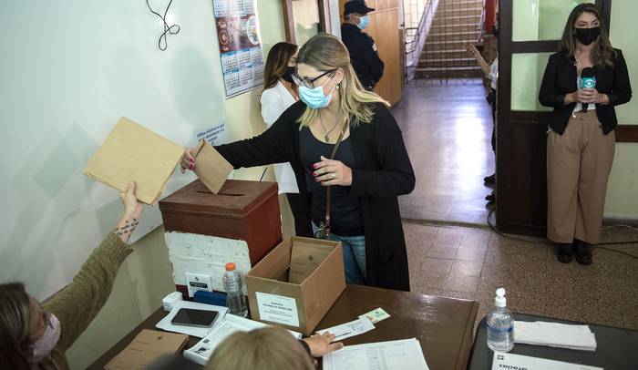 Circuito electoral en Canelones. · Foto: Alessandro Maradei