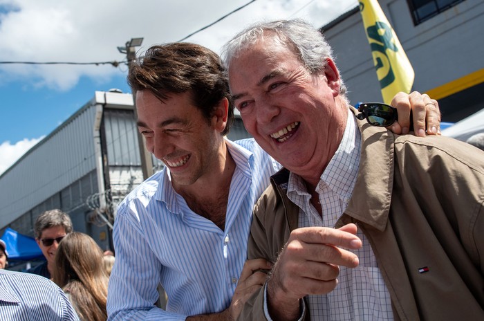 Juan Sartori y Luis Alberto Heber (archivo, diciembre de 2023). · Foto: Martín Varela Umpiérrez