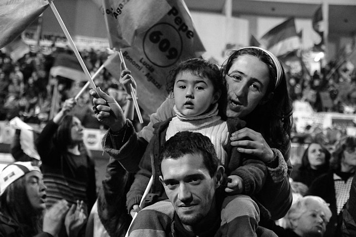 Público en el acto del Espacio 609, el domingo en el Palacio Peñarol · Foto: S/d de autor