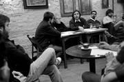 Ciclo de debates de políticos jóvenes. Jovenes frenteamplistas. Participan en la mesa: (de iz a der) Mauro Prat, Jimena Urta, Rodrigo Ramirez y Mauricio Coutinho.