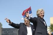 Danilo Astori y José Mujica, el 1 de marzo de 2010, cuando asumieron sus cargos de vicepresidente y presidente de la República.