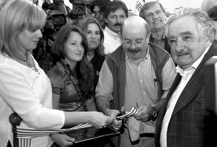 El presidente José Mujica participó, ayer, en el acto de inauguración del curso de Tecnólogo Cárnico.  · Foto: S/D autor