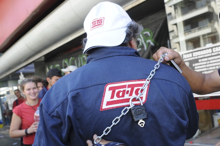 Trabajadores sindicalizados de Ta-Ta (archivo, marzo de 2011). · Foto: Nicolás Celaya