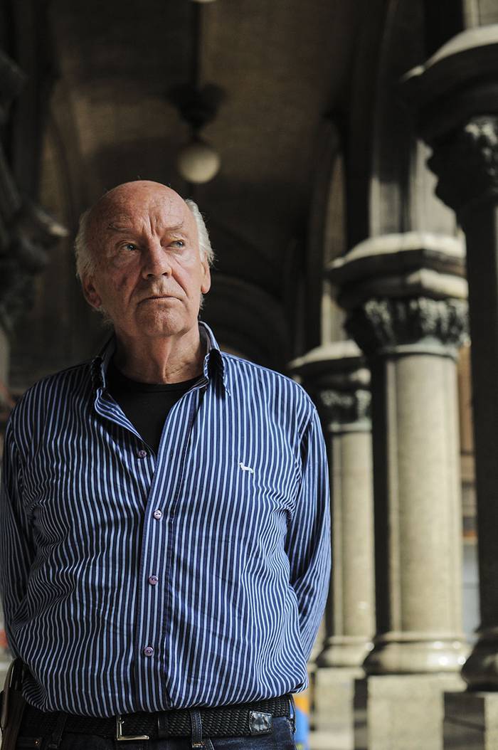Eduardo Galeano (archivo, marzo de 2012). · Foto: Santiago Mazzarovich / adhocFOTOS
