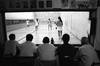 Vista desde la platea de fondo del partido de exhibición femenino · Foto: Pablo Nogueira Vista desde la platea de fondo del partido de exhibición femenino · Foto: Pablo Nogueira