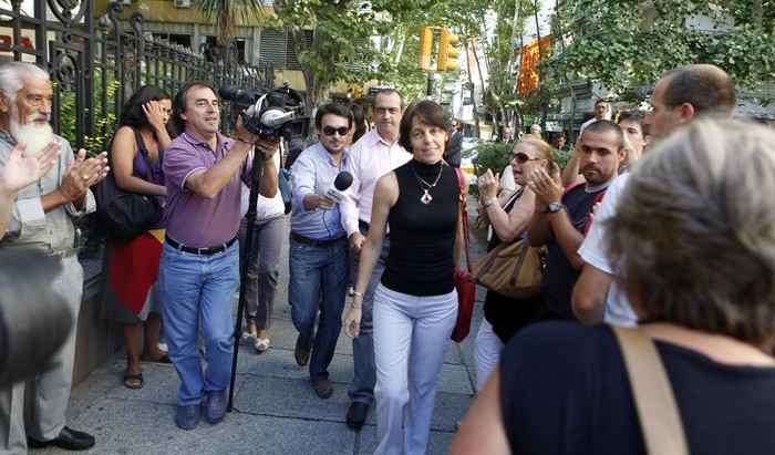 Mariana Mota en la Suprema Corte de Justicia, el 15 de febrero de 2013. · Foto: Iván Franco