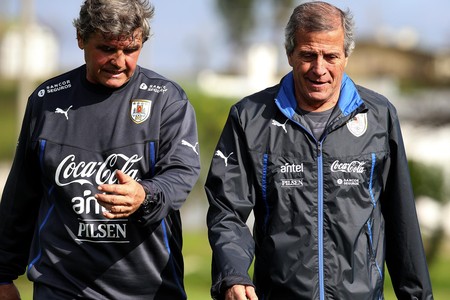 Celso Otero y Oscar W. Tabárez (archivo) · Foto: Sandro Pereyra Celso Otero y Oscar W. Tabárez (archivo) · Foto: Sandro Pereyra