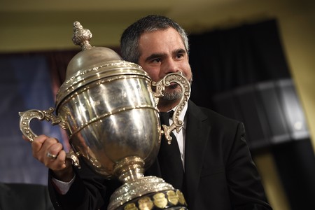 Oscar Curutchet, durante el sorteo de la temporada 2014- 2015 del Campeonato Uruguayo. (archivo, agosto de 2014) · Foto: Nicolás Celaya Oscar Curutchet, durante el sorteo de la temporada 2014- 2015 del Campeonato Uruguayo. (archivo, agosto de 2014) · Foto: Nicolás Celaya