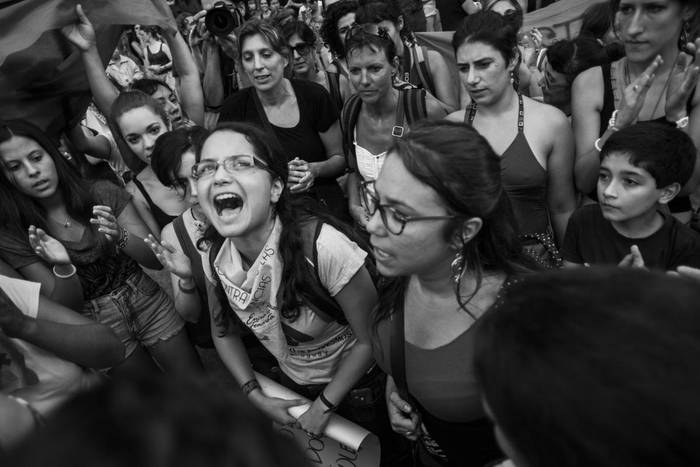 Movilización de Feministas en Alerta y en las Calles. Montevideo, Uruguay, 15 de febrero de 2015. Foto: Colectivo rebelArte