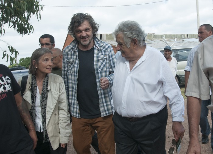 Emir Kusturica y José Mujica, el 5 de marzo de 2015. · Foto: Sandro Pereyra