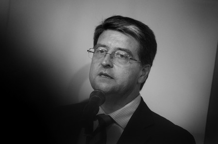 Felipe Michelini durante la presentacion del plan de trabajo del Grupo de Trabajo por Verdad y Justicia. Foto: Pablo Vignali (archivo, marzo de 2016) Felipe Michelini durante la presentacion del plan de trabajo del Grupo de Trabajo por Verdad y Justicia. Foto: Pablo Vignali (archivo, marzo de 2016)