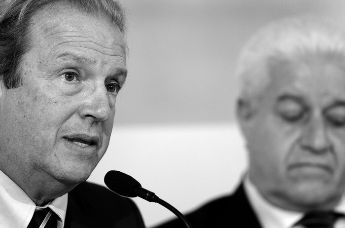 Washington Corallo y Carlos Perera. Foto: Pablo Vignali (archivo, mayo de 2016).