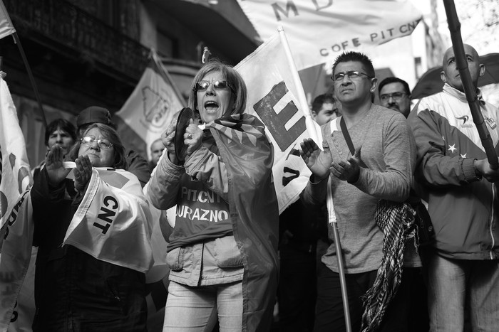 Paro en la Salud pública y privada, la administración y los servicios descentralizados. Foto: Pablo Vignali (archivo, junio de 2015).