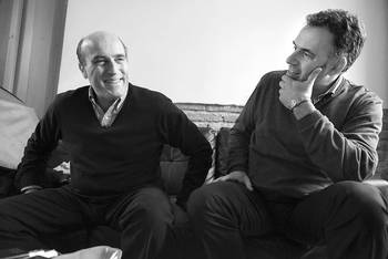 Daniel Martínez y Yamandú Orsi. Foto: Santiago Mazzarovich Daniel Martínez y Yamandú Orsi. Foto: Santiago Mazzarovich