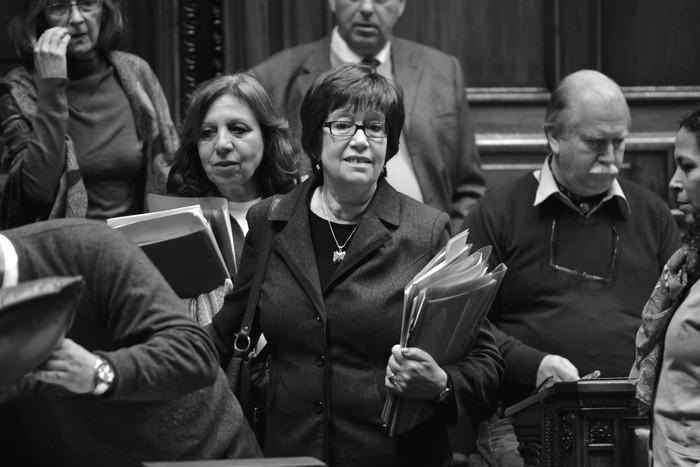 Marina Arismendi en cámara de diputados. Foto: Santiago Mazzarovich (archivo, agosto  de 2016)