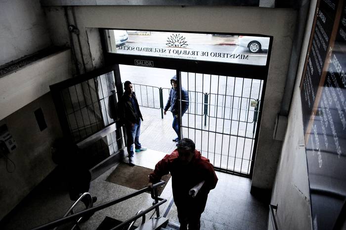 Ministerio de Trabajo y Seguridad Social, en Montevideo (archivo, octubre de 2016). · Foto: Javier Calvelo, adhocFOTOS