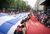 Marcha del SUNCA por 18 de Julio durante el paro nacional (archivo, octubre de 2016). · Foto: Javier Calvelo, adhocFOTOS Marcha del SUNCA por 18 de Julio durante el paro nacional (archivo, octubre de 2016). · Foto: Javier Calvelo, adhocFOTOS