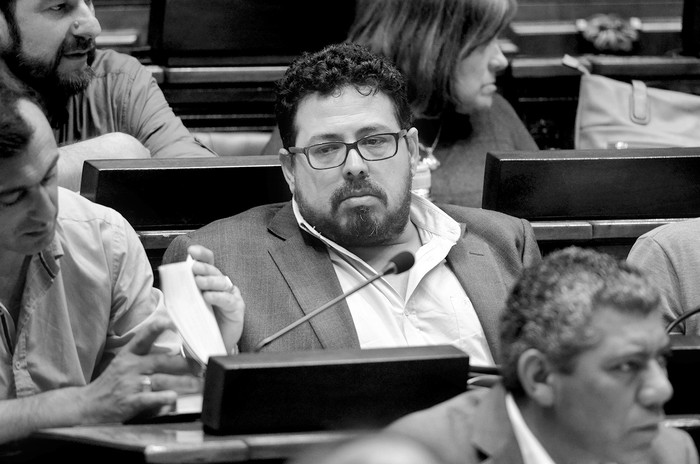 Alejandro Sánchez, ayer, durante la sesión en la cámara de representantes. Foto: Pablo Vignali