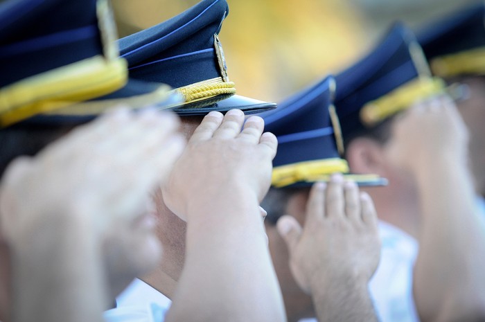 Acto en conmemoración del 187° aniversario de la Policía Nacional (archivo, diciembre de 2016). · Foto: Javier Calvelo, adhocFOTOS