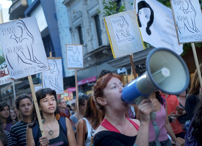 Marcha de Feministas en Alerta y en las Calles. Foto: Pablo Vignali (archivo, febrero de 2017)