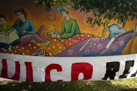 Muro del INISA, en Boulevard Artigas y Cufré (archivo, 2017). · Foto: Javier Calvelo, adhocFOTOS Muro del INISA, en Boulevard Artigas y Cufré (archivo, 2017). · Foto: Javier Calvelo, adhocFOTOS