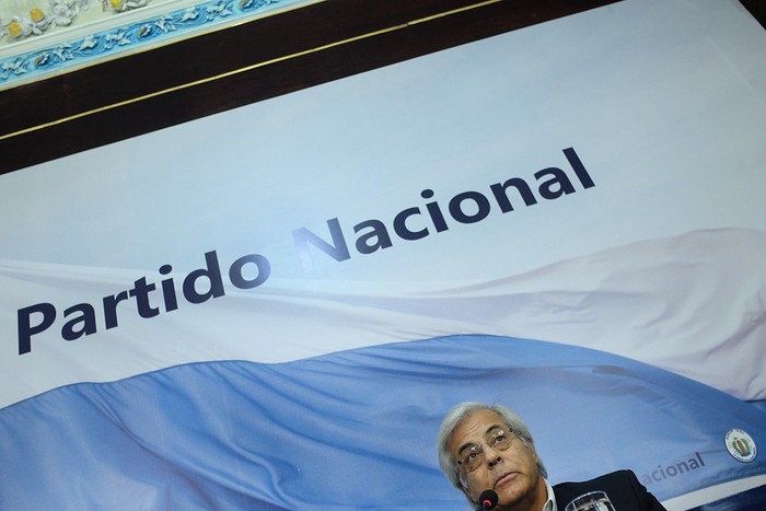Gonzalo Mujica, en la casa del Partido Nacional. Foto: Pablo Vignali (archivo, marzo de 2017)