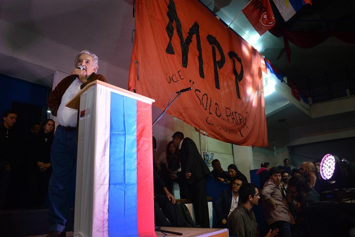 José Mujica en el acto apertura del Décimo Congreso del Movimiento de Participación Popular Raquel Dupont. (archivo, junio de 2017) · Foto: Juan Manuel Ramos