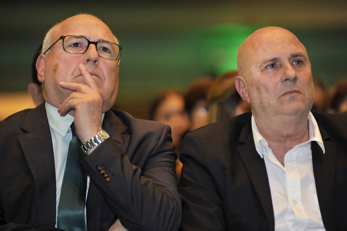 Guillermo Facello y Edgardo Novick (archivo, julio de 2017). · Foto: Federico Gutiérrez