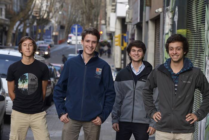 Félix Leborgne, Pedro Sales, José Luis Vilaseca e Ignacio Sica. Foto: Andres Cuenca