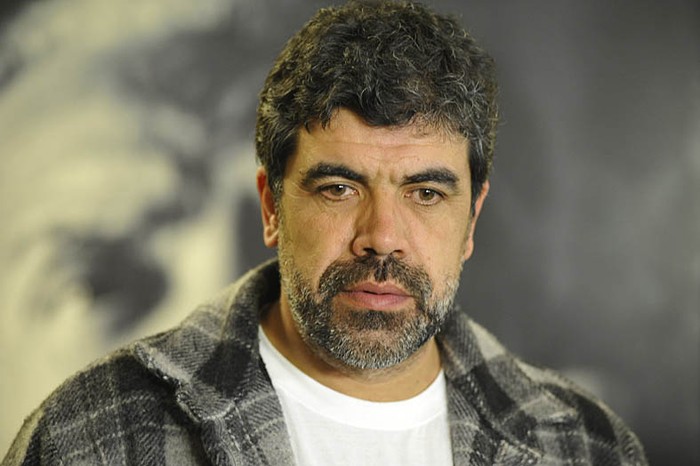 Óscar Andrade en conferencia de prensa por la denuncia del trabajador rural golpeado en Salto. / Foto : Federico Gutiérrez
